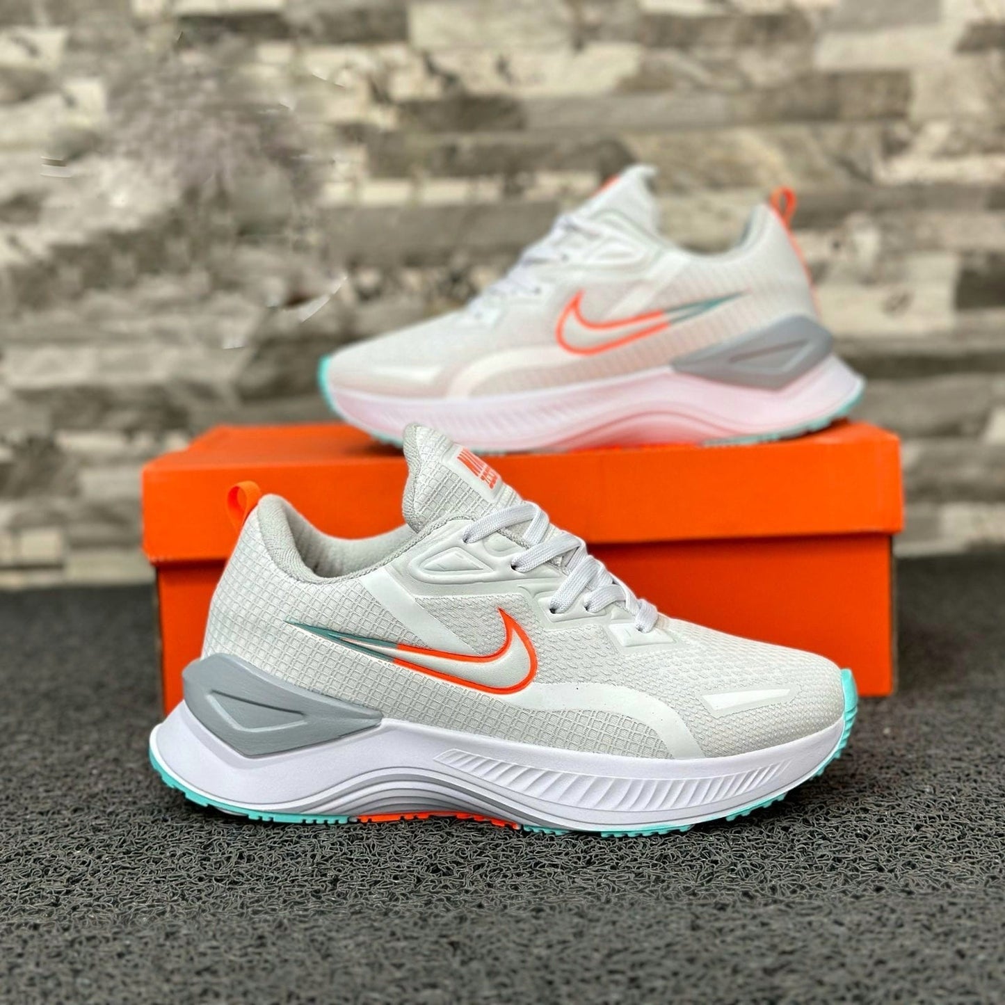 Nike Zoom X Blanco Naranja Dama